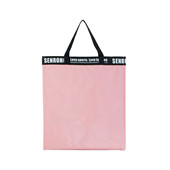 廠家個性生產洗水過無紡布杜邦紙/平口手提袋字母織帶休閑袋